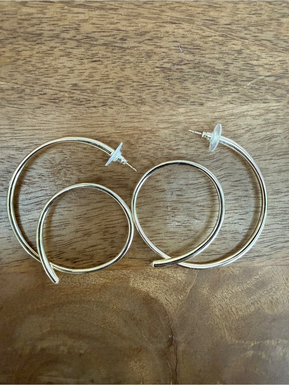 Kendra Scott Gold Double Hoop Statement Earrings Concentric Circle